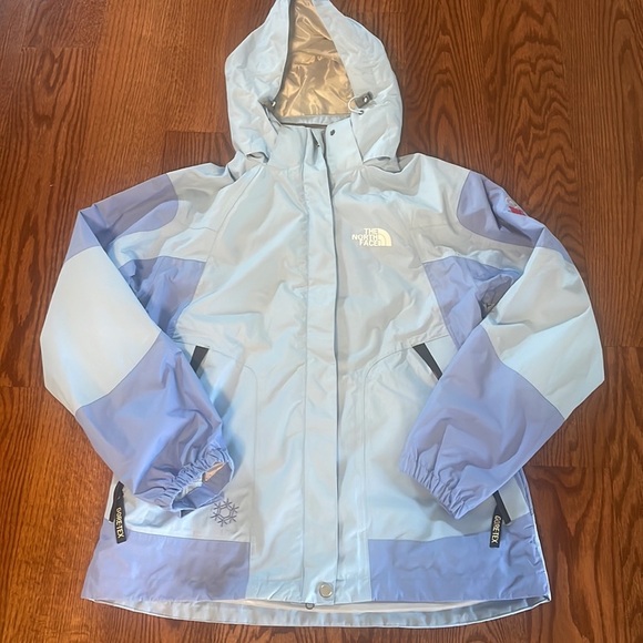 The North Face women’s Gore Tex jacket SUMMIT SERIES performance shell blue L/XL - Picture 14 of 17